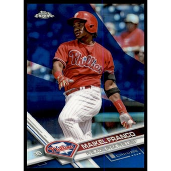 2017 Topps Chrome Blue Refractors #119 Maikel Franco