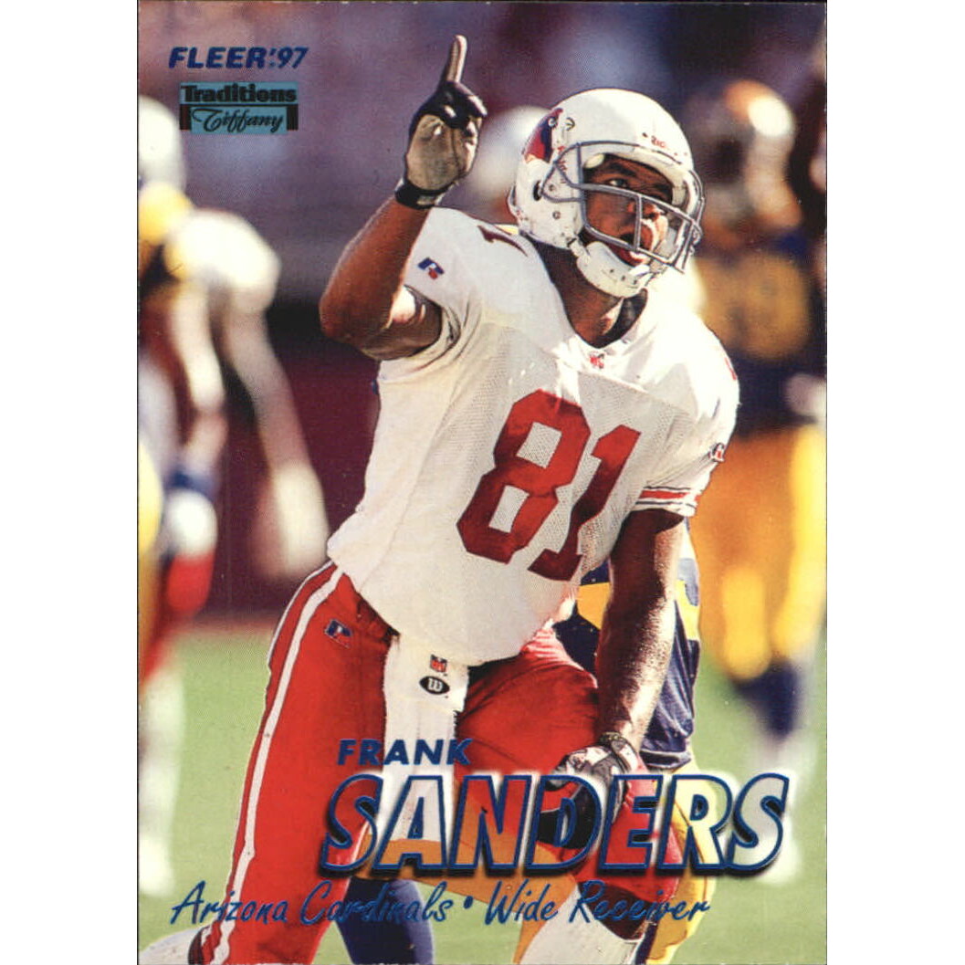 1997 Fleer Tiffany Blue #244 Frank Sanders 1997 Fleer Tiffany Blue #244 Frank Sanders
