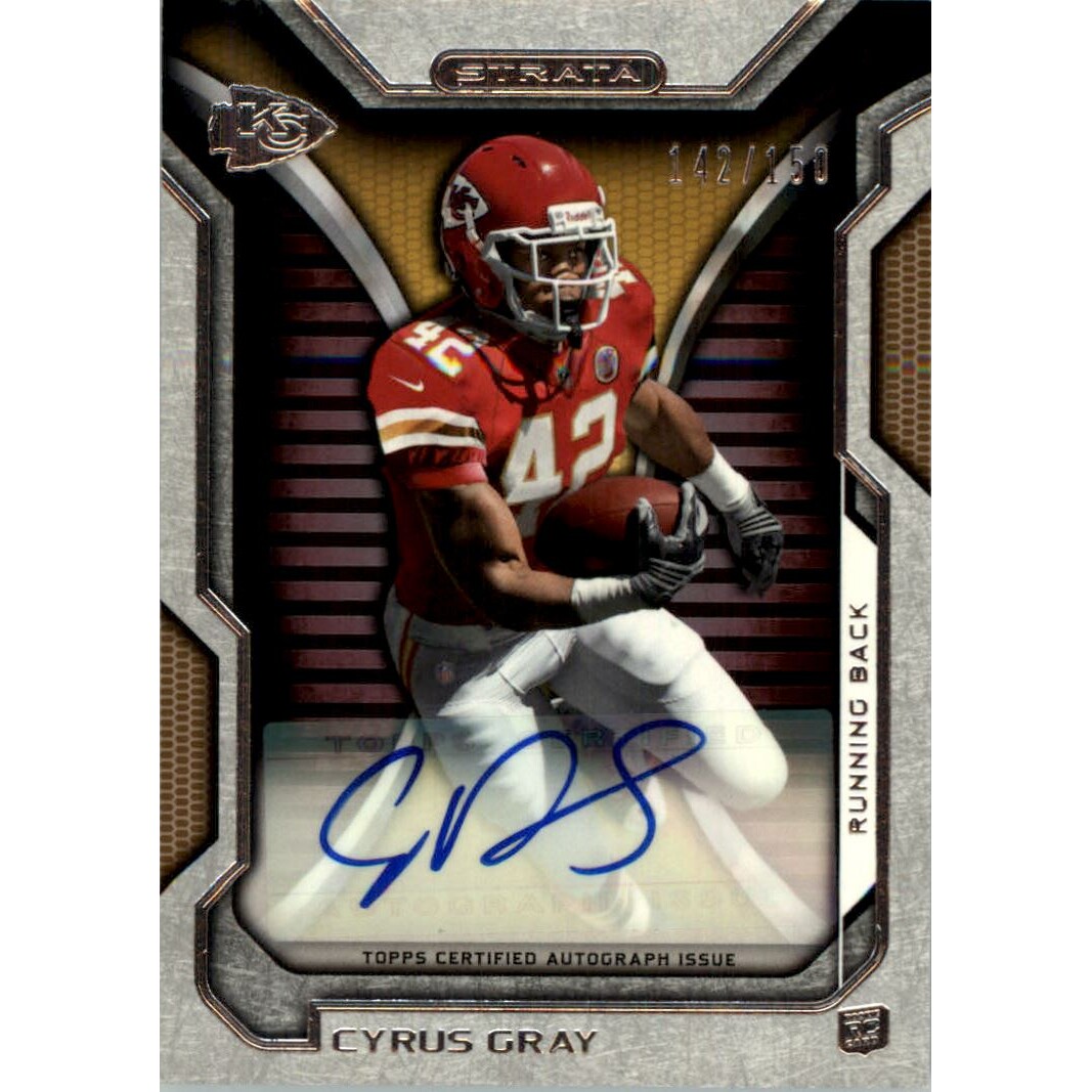 2012 Topps Strata Rookie Autographs Bronze #RACG Cyrus Gray