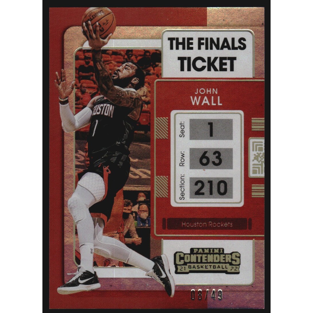 2021-22 Panini Contenders The Finals Ticket #60 John Wall