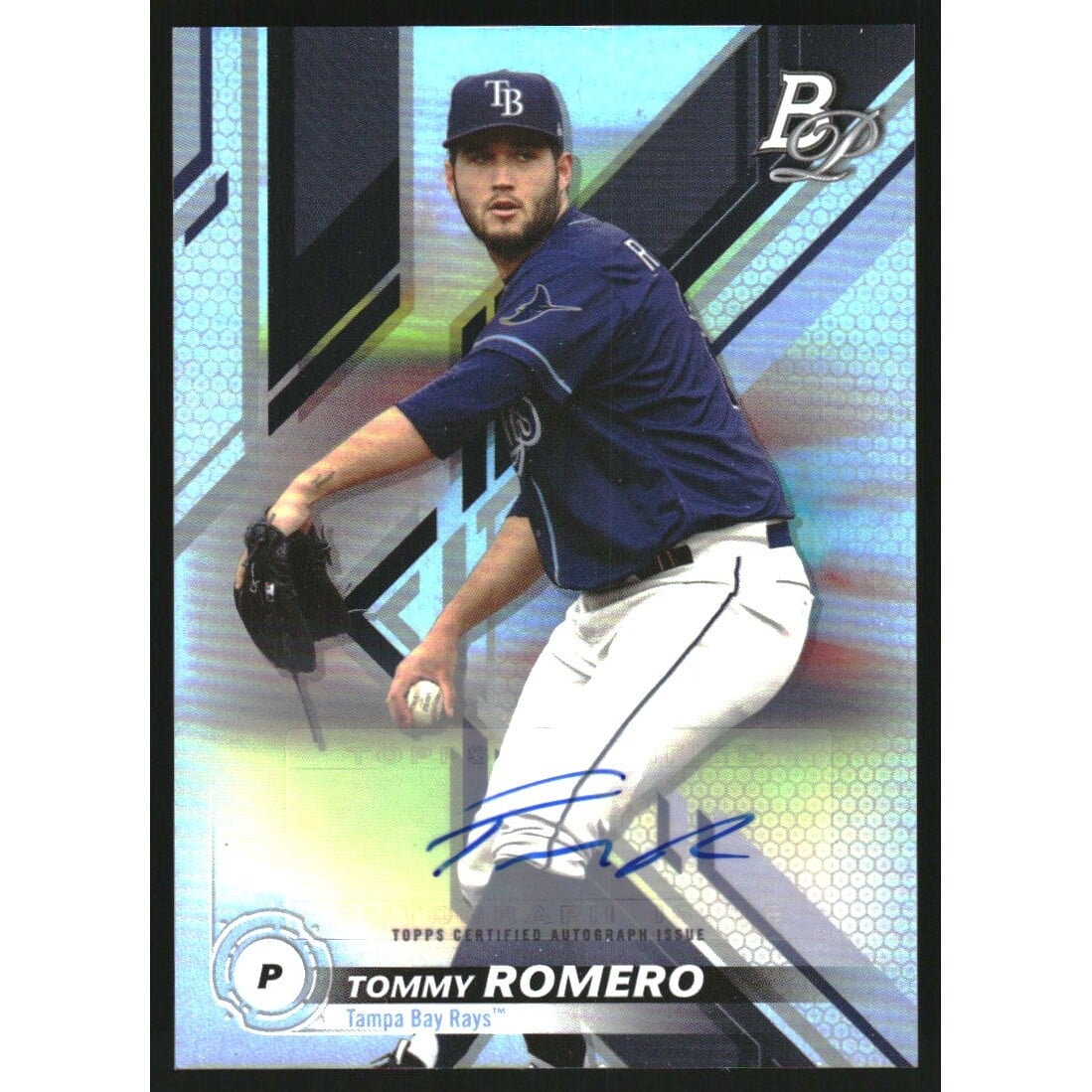 2019 Bowman Platinum Top Prospect Autographs #TOP53 Tommy Romero. rookie card picture