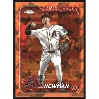 2024 Topps Chrome Update Sapphire Orange Refractors #USCS204 Kevin Newman