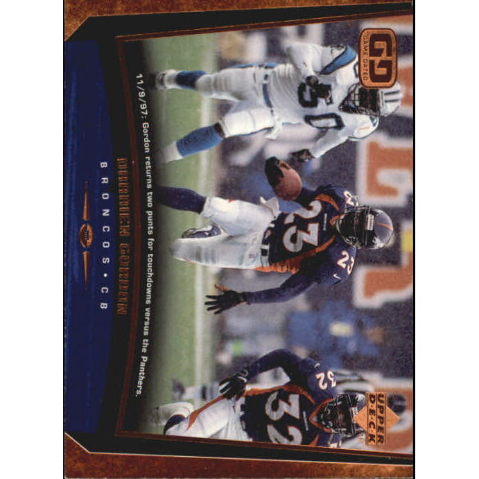 1998 Upper Deck Bronze #104 Darrien Gordon