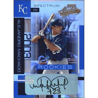 2003 Absolute Memorabilia Spectrum Signatures #159 Alejandro Machado ROO/250