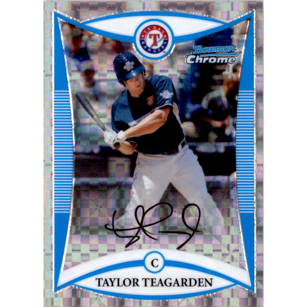 2008 Bowman Chrome Draft Prospects X-Fractors #BDPP90 Taylor Teagarden FG. rookie card picture