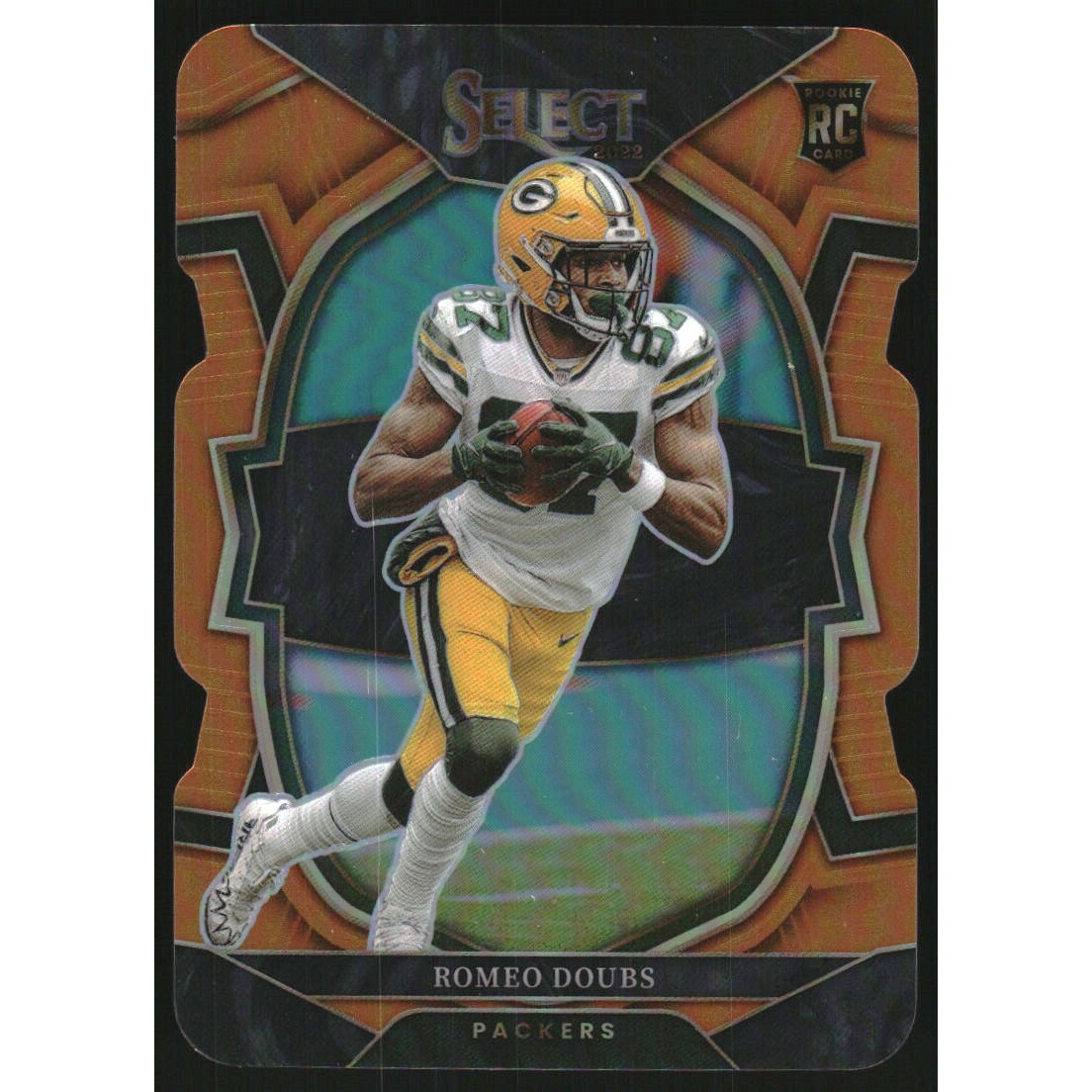 2022 Select Prizm Orange Die Cut #54 Romeo Doubs