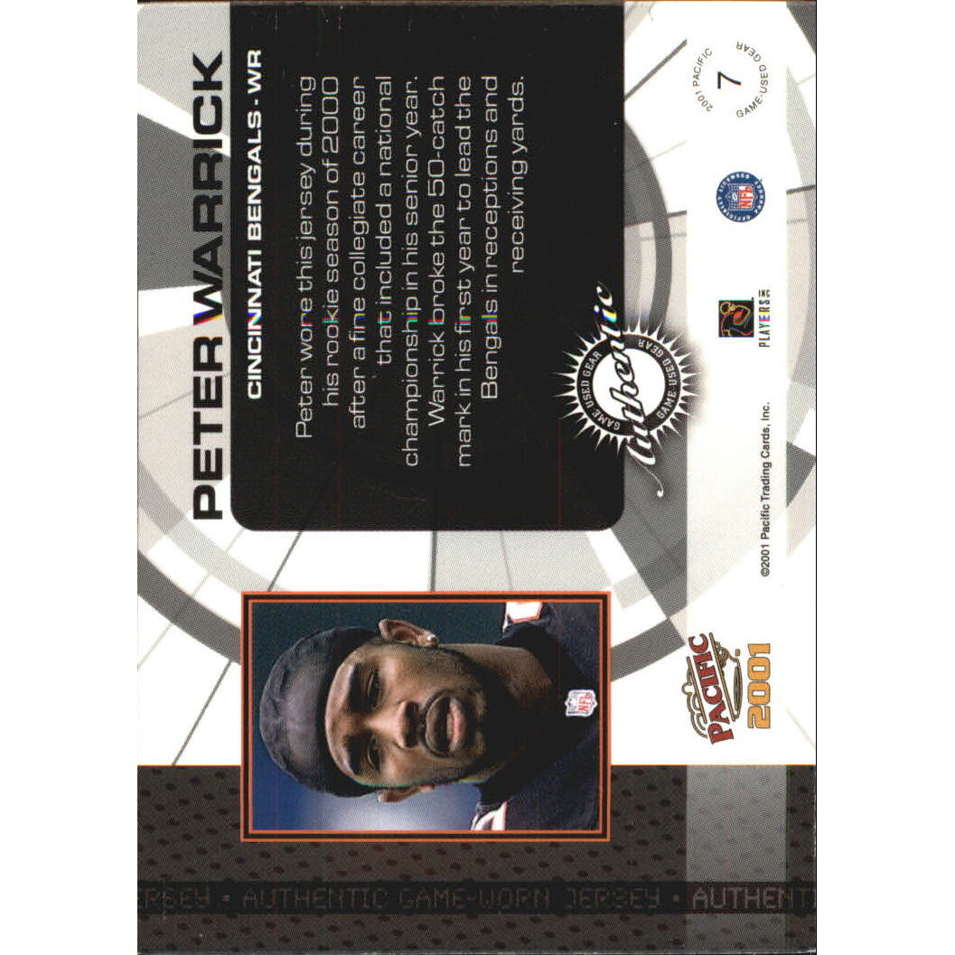 2001 Pacific Game Gear #7 Peter Warrick J