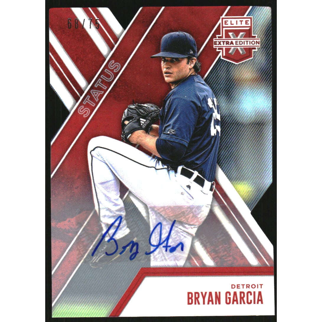 2017 Elite Extra Edition Autographs Status Die Cut Red #149 Bryan Garcia/75