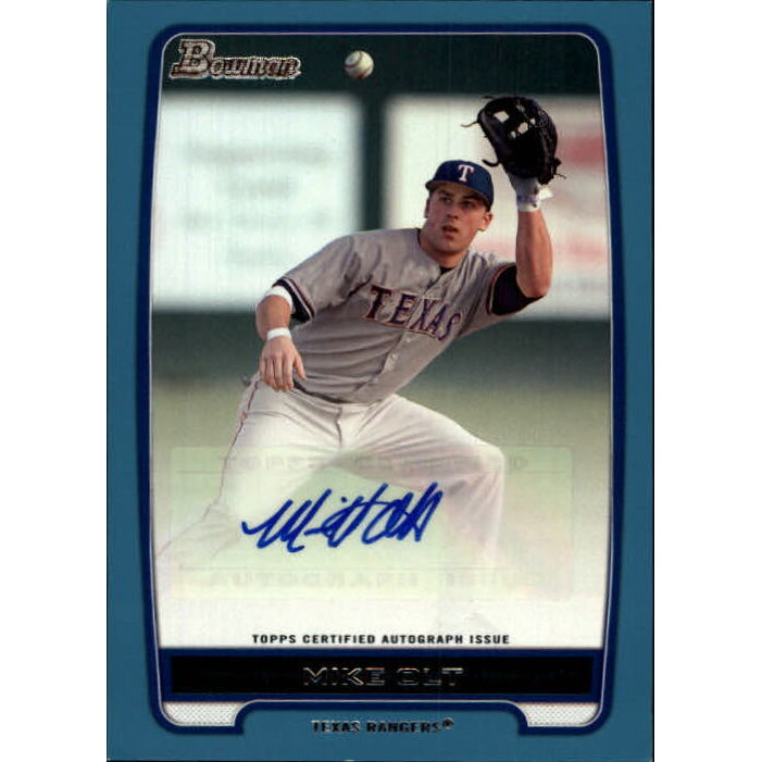 2012 Bowman Prospect Autographs Blue #MO Mike Olt. rookie card picture
