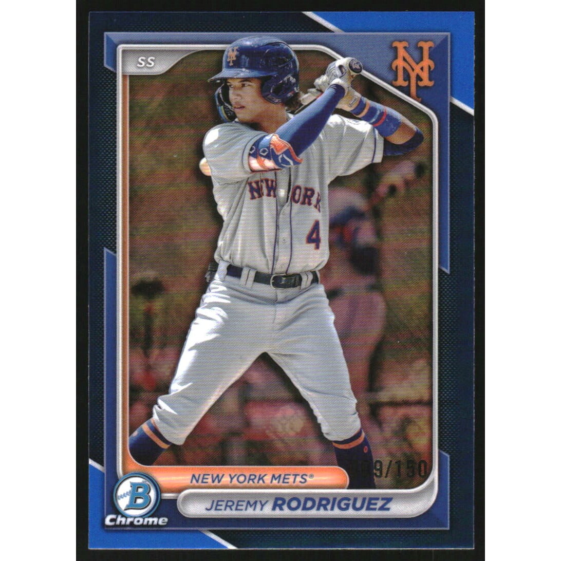 2024 Bowman Chrome Draft Blue Refractors #BDC171 Jeremy Rodriguez. rookie card picture