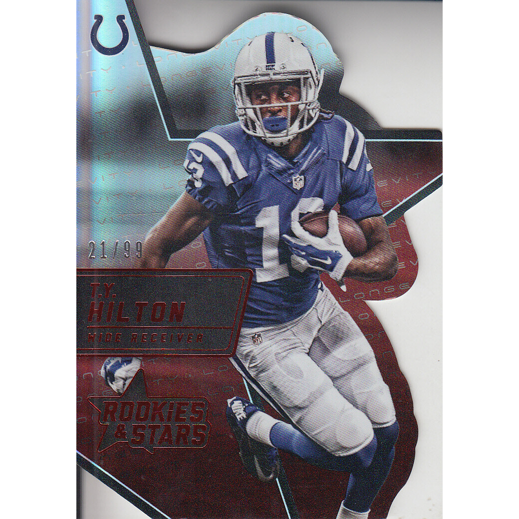 2015 Rookies and Stars Longevity Die Cut Stars Red #13 T.Y. Hilton