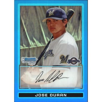 2009 Bowman Chrome Prospects Blue Refractors #BCP69 Jose Duran