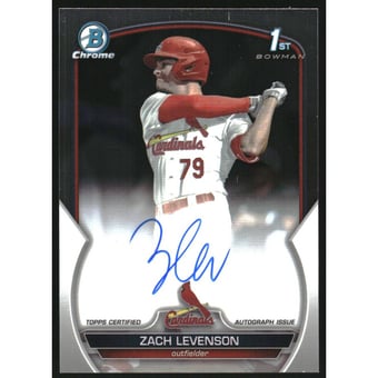 2023 Bowman Chrome Draft Autographs #CDAZL Zach Levenson