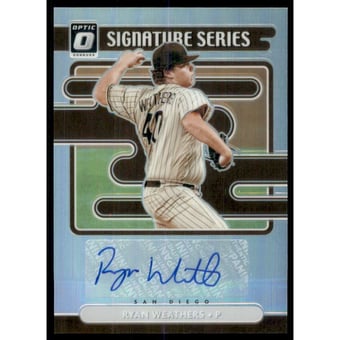 2021 Donruss Optic Signature Series Holo #21 Ryan Weathers