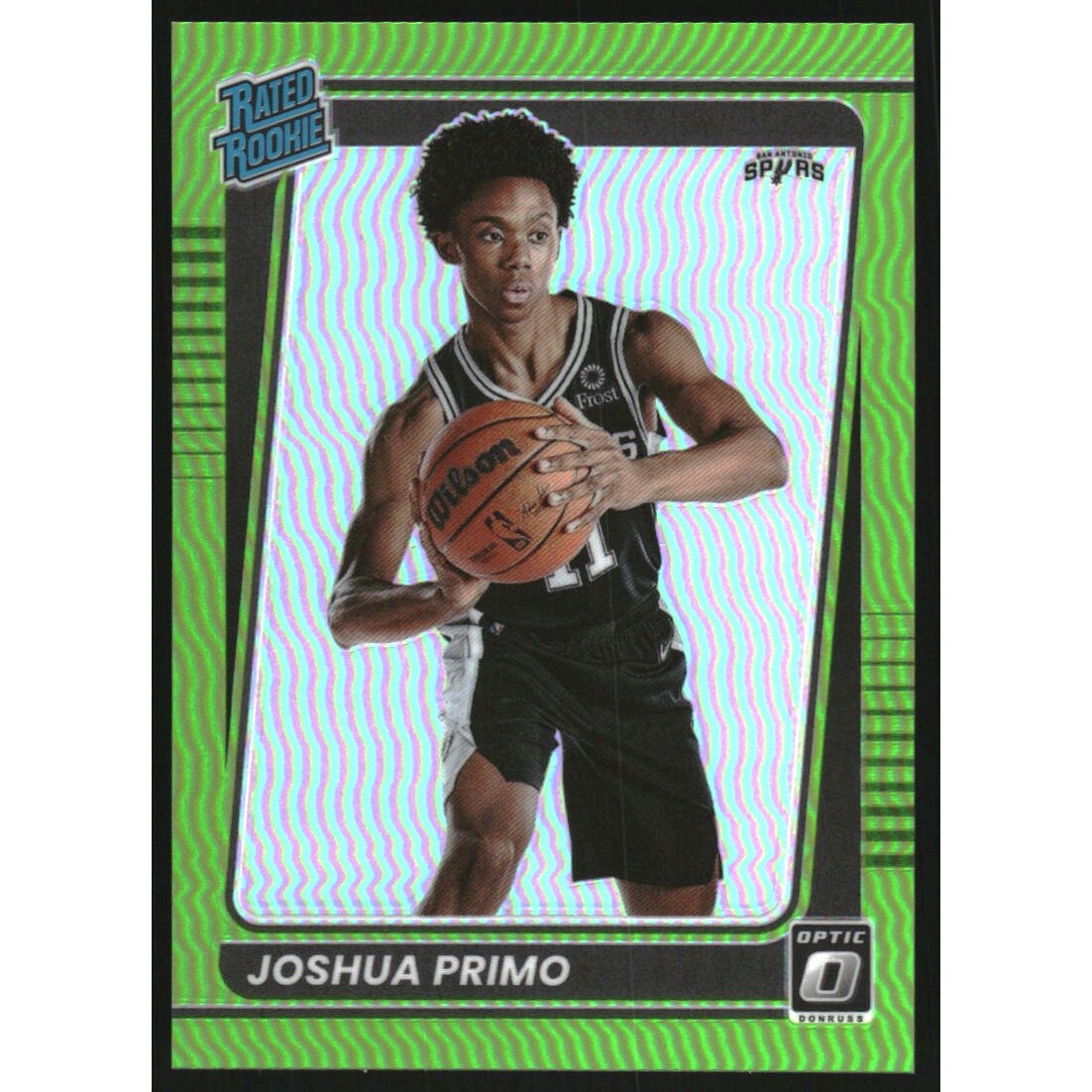 2021-22 Donruss Optic Lime Green #162 Joshua Primo