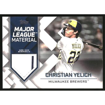 2022 Topps Update Major League Materials #MLMCY Christian Yelich