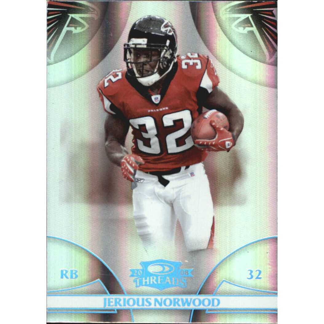 2008 Donruss Threads Platinum Holofoil #91 Jerious Norwood. rookie card picture