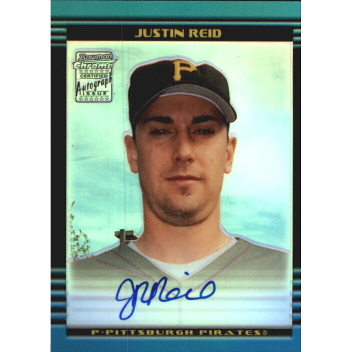 2002 Bowman Chrome Refractors #387 Justin Reid AU A