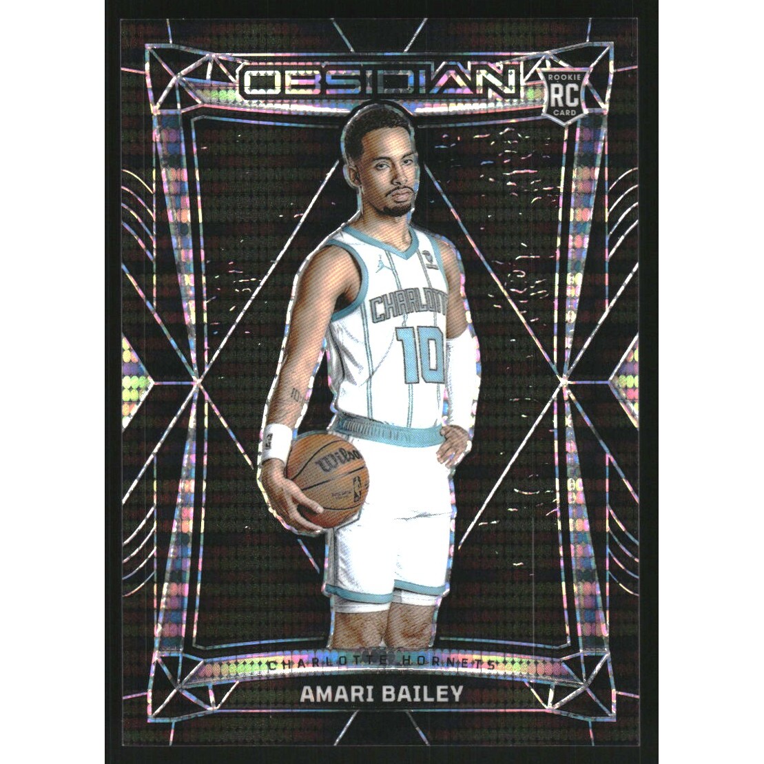 2023-24 Panini Obsidian Electric Etch International #87 Amari Bailey