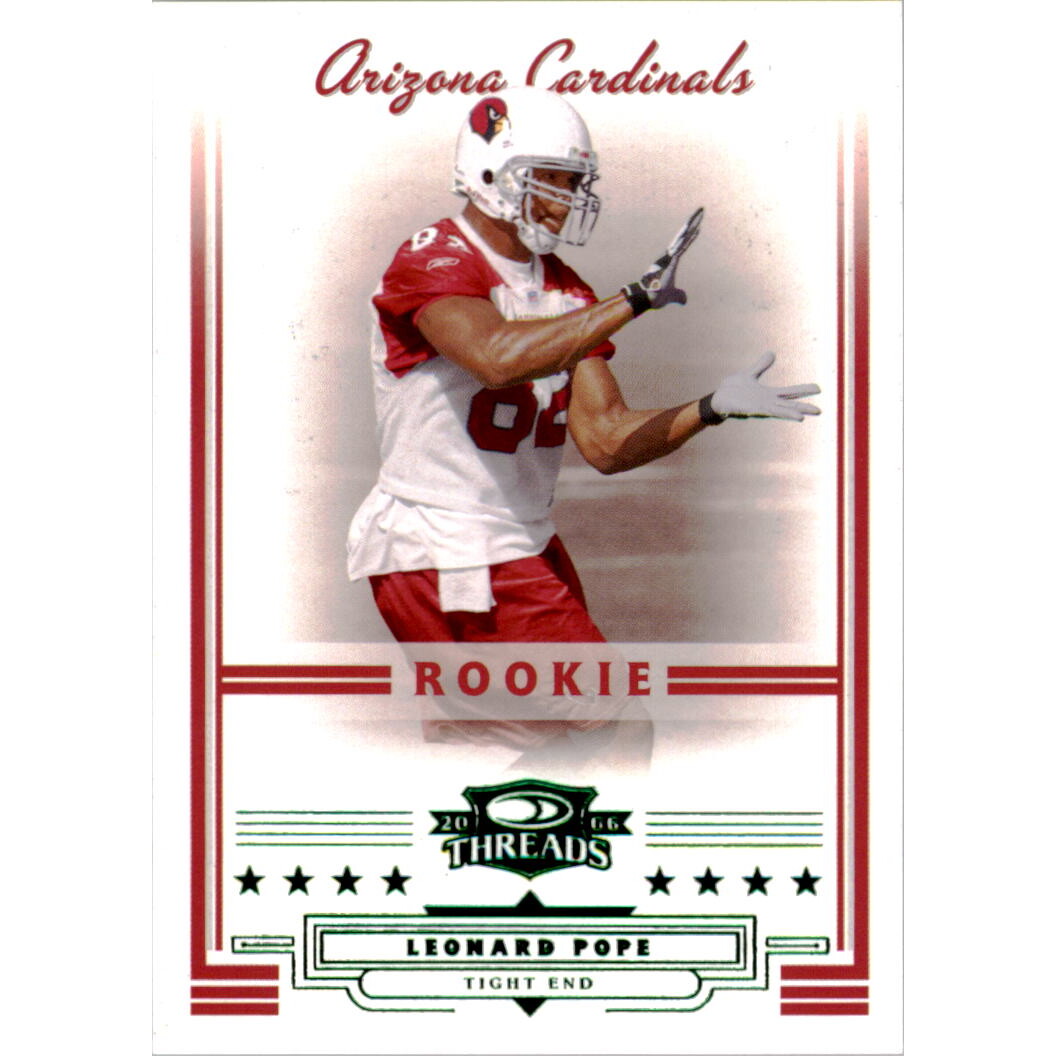 2006 Donruss Threads Retail Green #168 Leonard Pope