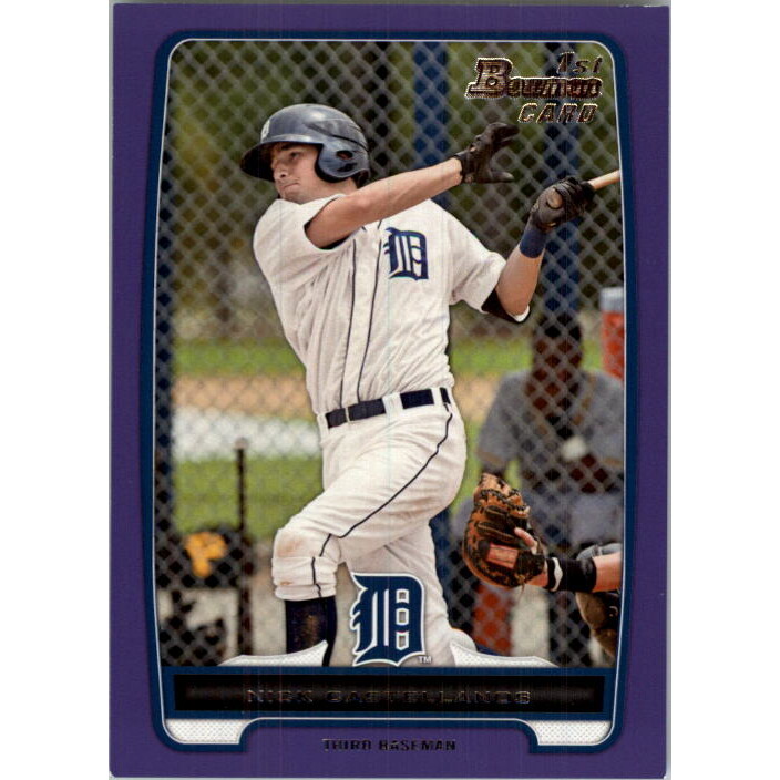 2012 Bowman Prospects Purple #BP78 Nick Castellanos. rookie card picture