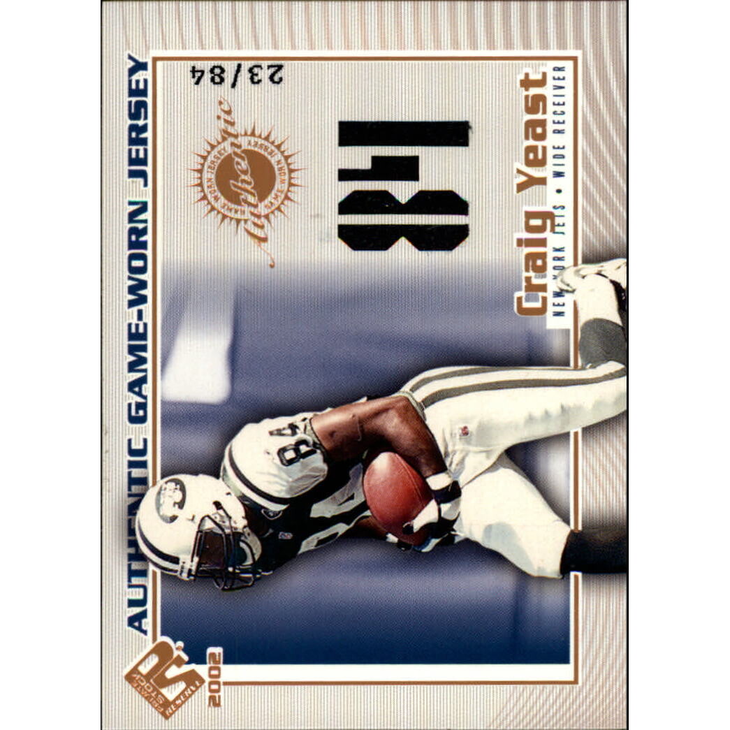 2002 Private Stock Game Worn Jerseys Numbers #88 Craig Yeast/84