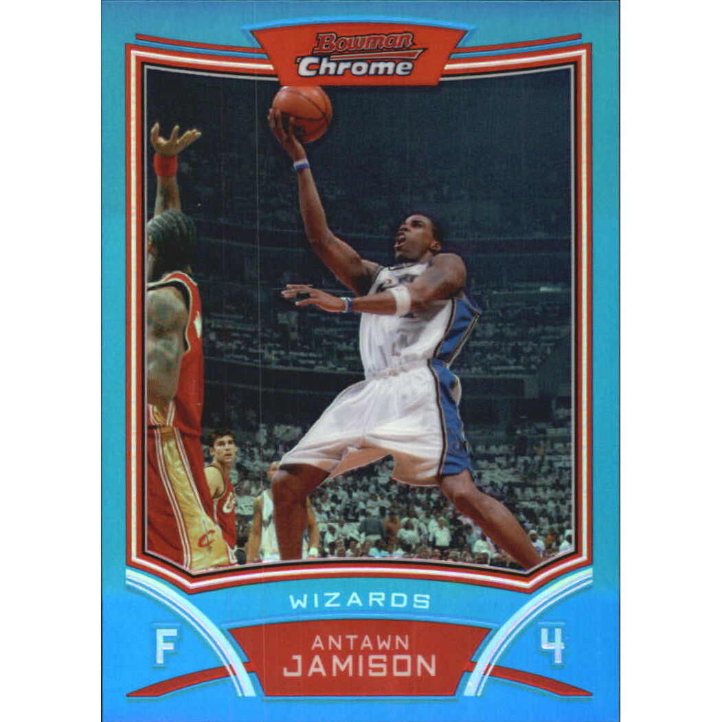 2008-09 Bowman Chrome Refractors Blue #76 Antawn Jamison