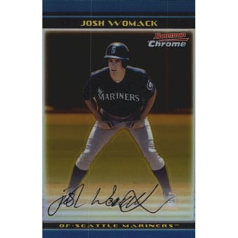 2002 Bowman Chrome Draft Gold Refractors #69 Josh Womack