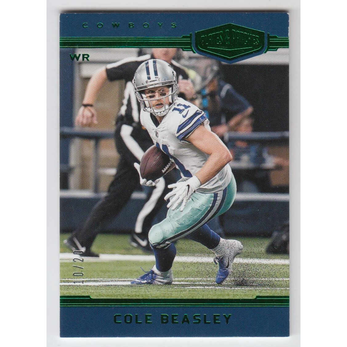 2018 Panini Plates and Patches Green #53 Cole Beasley 2018 Panini Plates and Patches Green #53 Cole Beasley