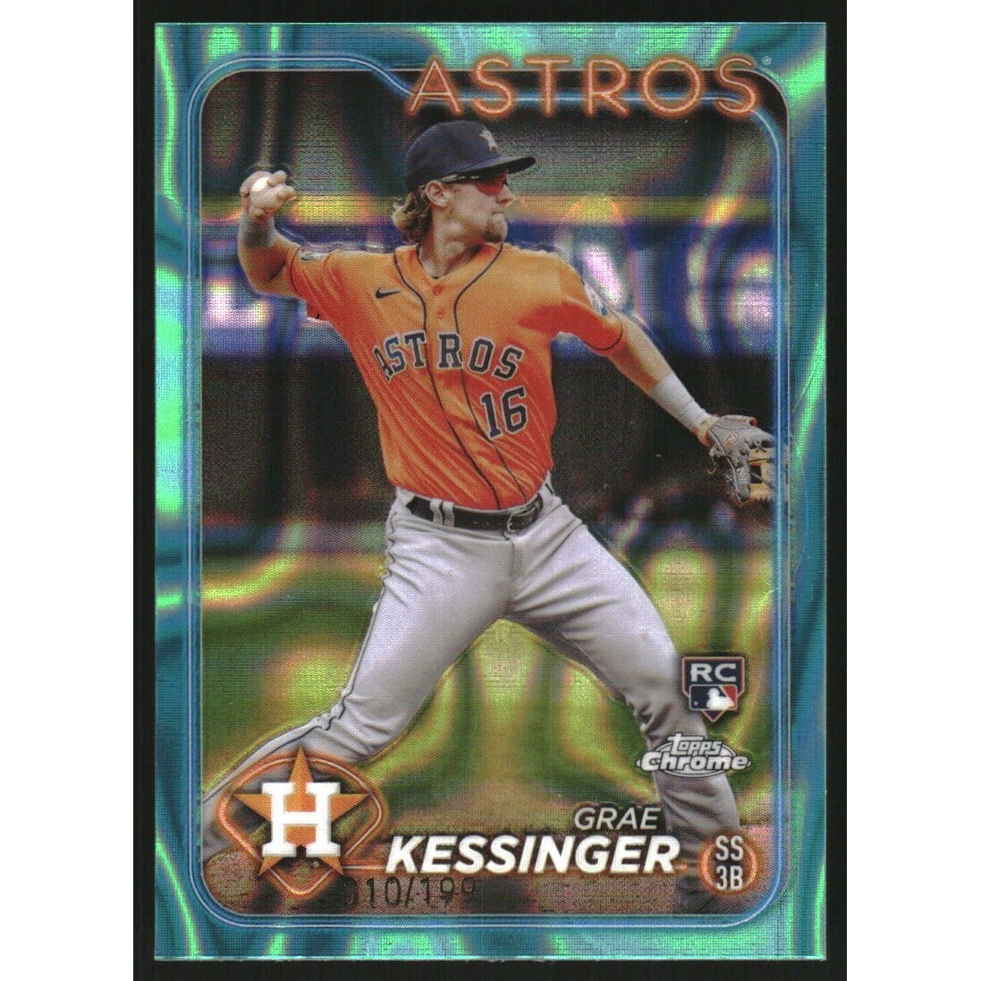 2024 Topps Chrome Aqua Lava Refractors #193 Grae Kessinger