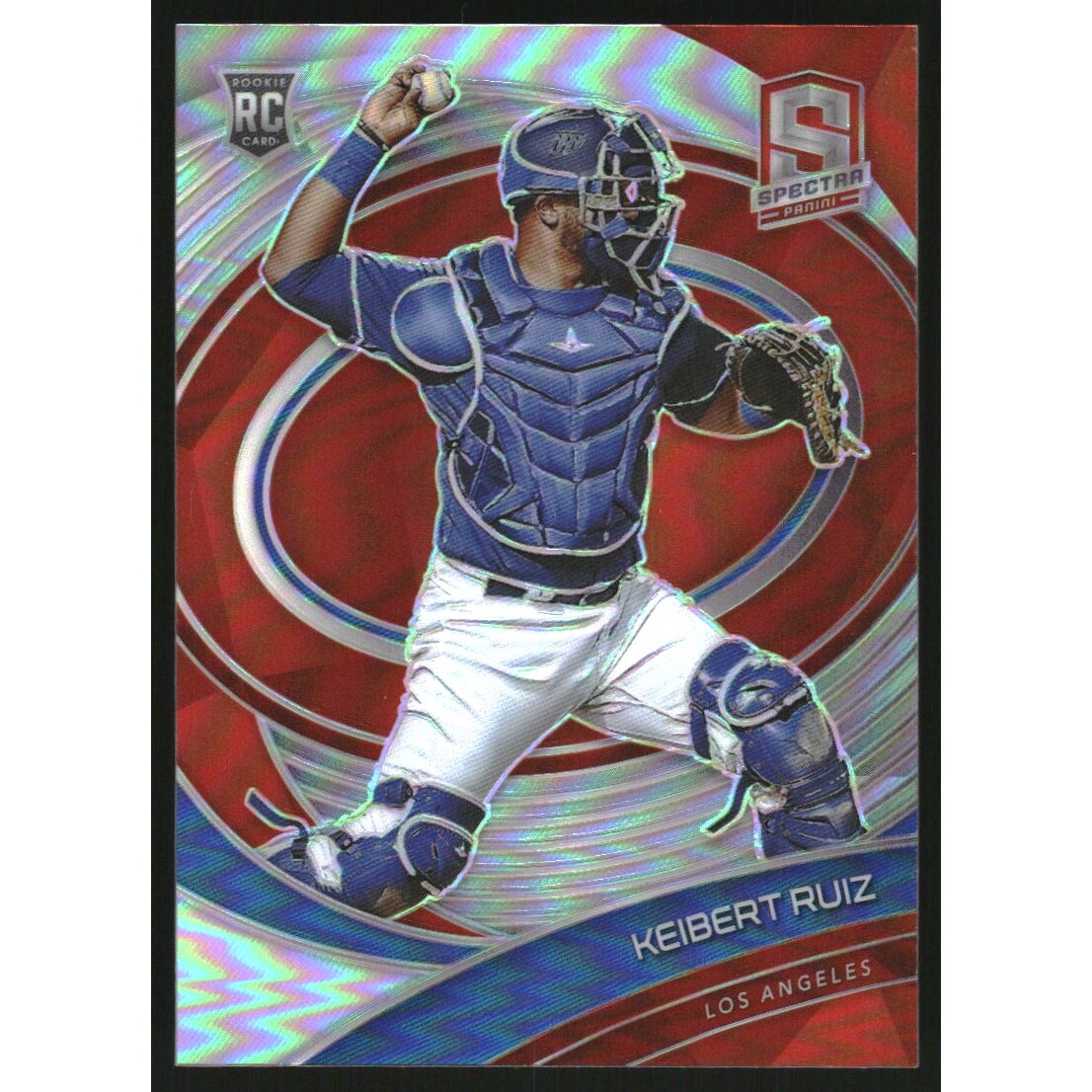2021 Panini Spectra Neon Orange #119 Keibert Ruiz