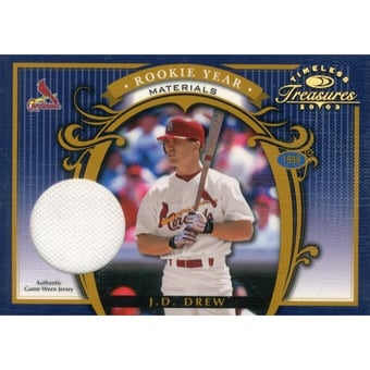 2003 Timeless Treasures Rookie Year Parallel #10 J.D. Drew Jsy/99