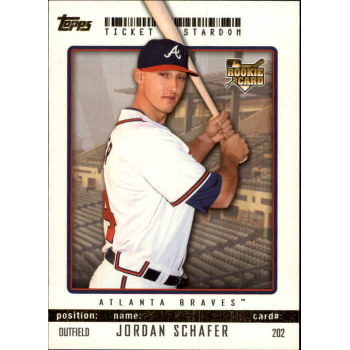 2009 Topps Ticket to Stardom Gold #202 Jordan Schafer