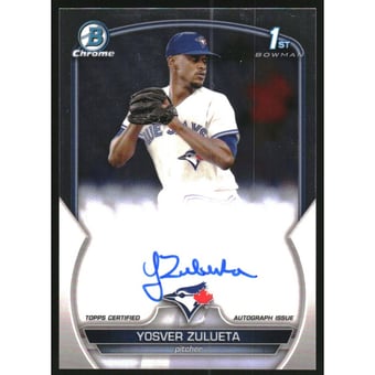 2023 Bowman Chrome Prospect Autographs #CPAYZ Yosver Zulueta