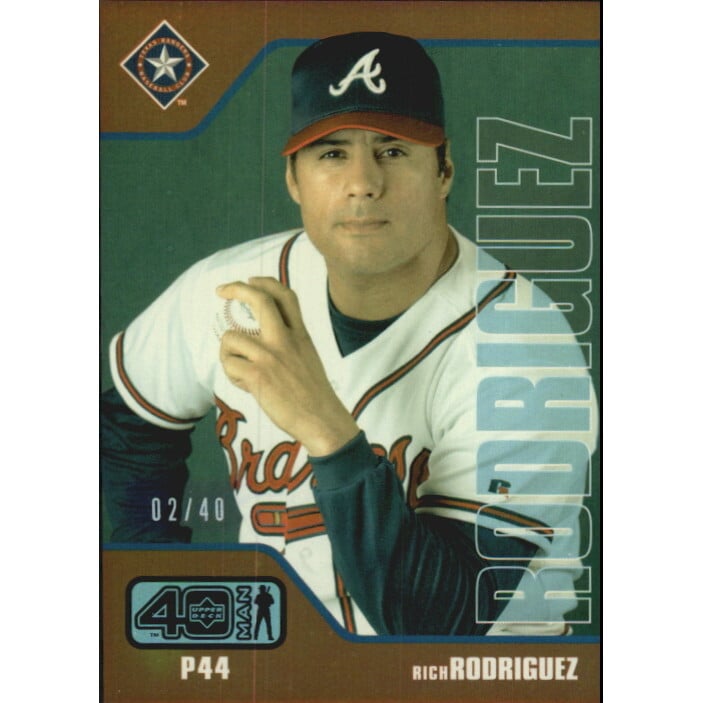 2002 Upper Deck 40-Man Electric Rainbow #257 Rich Rodriguez. rookie card picture