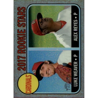 2017 Topps Heritage Chrome Refractors #162 Luke Weaver/Alex Reyes