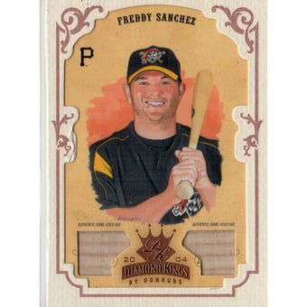 2004 Diamond Kings DK Materials Framed Bronze #133 Freddy Sanchez Bat-Bat/100