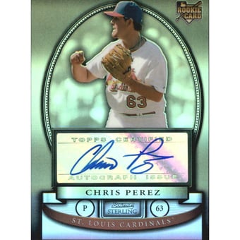 2008 Bowman Sterling Refractors #CP Chris Perez AU