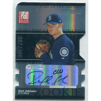 2003 Donruss Elite Extra Edition Turn of the Century Autographs #24 Rett Johnson