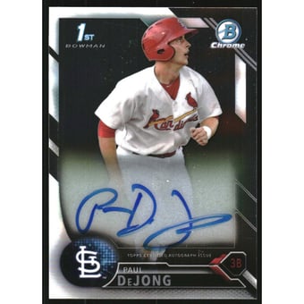2016 Bowman Chrome Prospect Autographs #CPAPD Paul DeJong