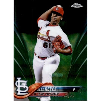2018 Topps Chrome Green Wave Refractors #5 Alex Reyes
