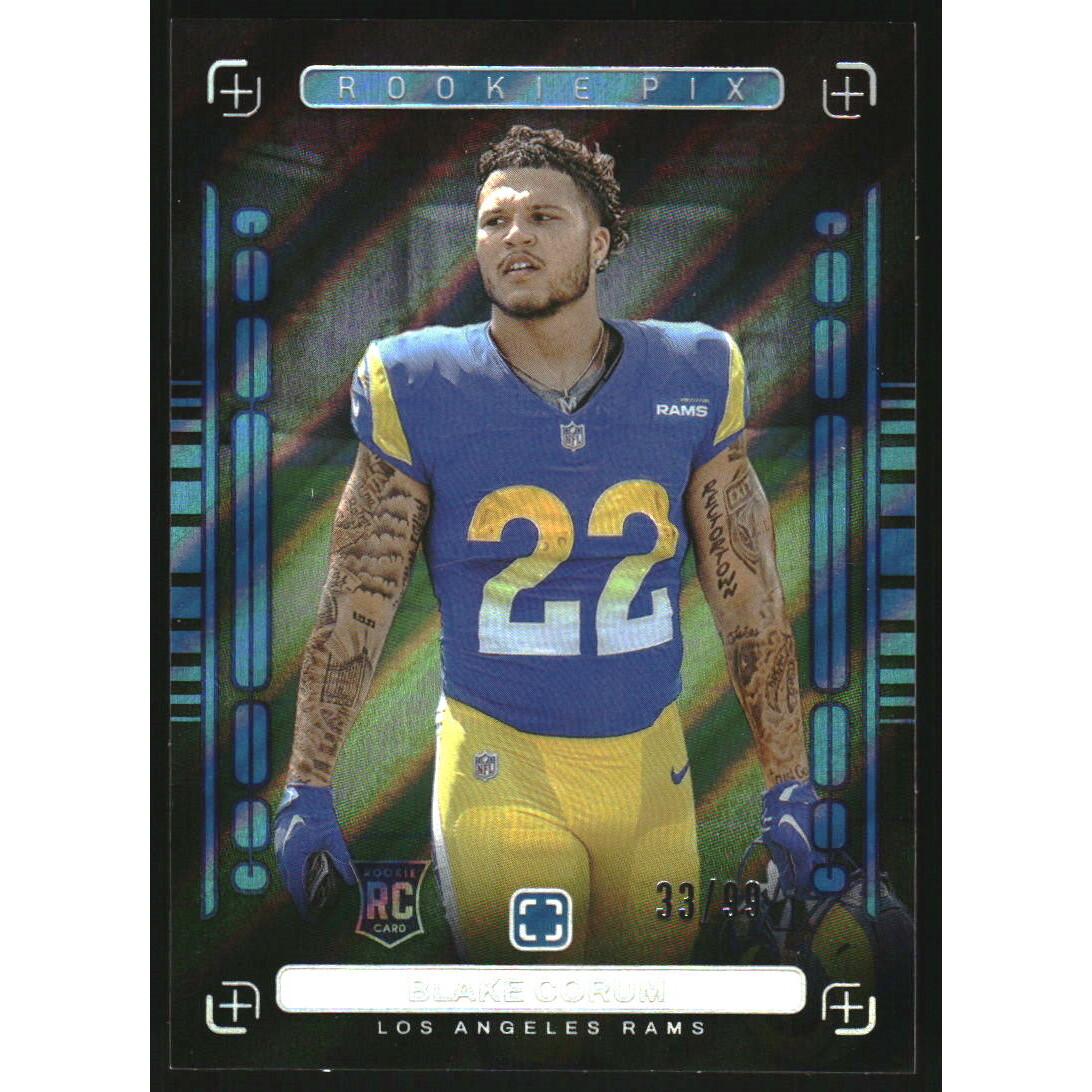 2024 Panini PhotoGenic Rookie Pix Blue #3 Blake Corum