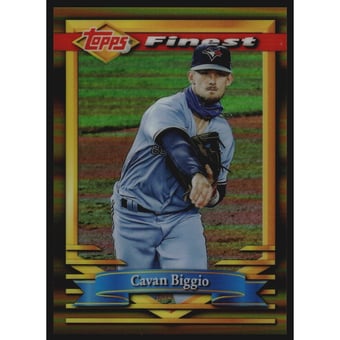 2021 Finest Flashbacks Gold Refractors #123 Cavan Biggio