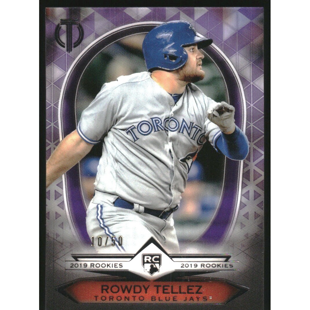 2019 Topps Tribute '19 Rookies Purple #19R2 Rowdy Tellez. rookie card picture