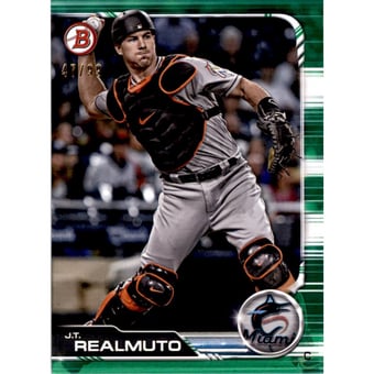2019 Bowman Green #79 J.T. Realmuto