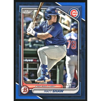 2024 Bowman Draft Blue #BD26 Matt Shaw