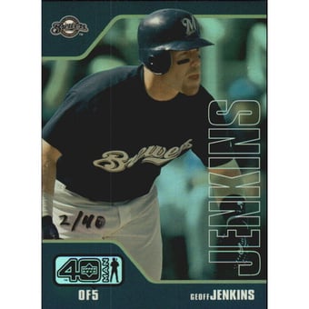 2002 Upper Deck 40-Man Electric Rainbow #537 Geoff Jenkins
