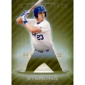 2013 Bowman Sterling Prospects Gold Refractors #40 Bubba Starling