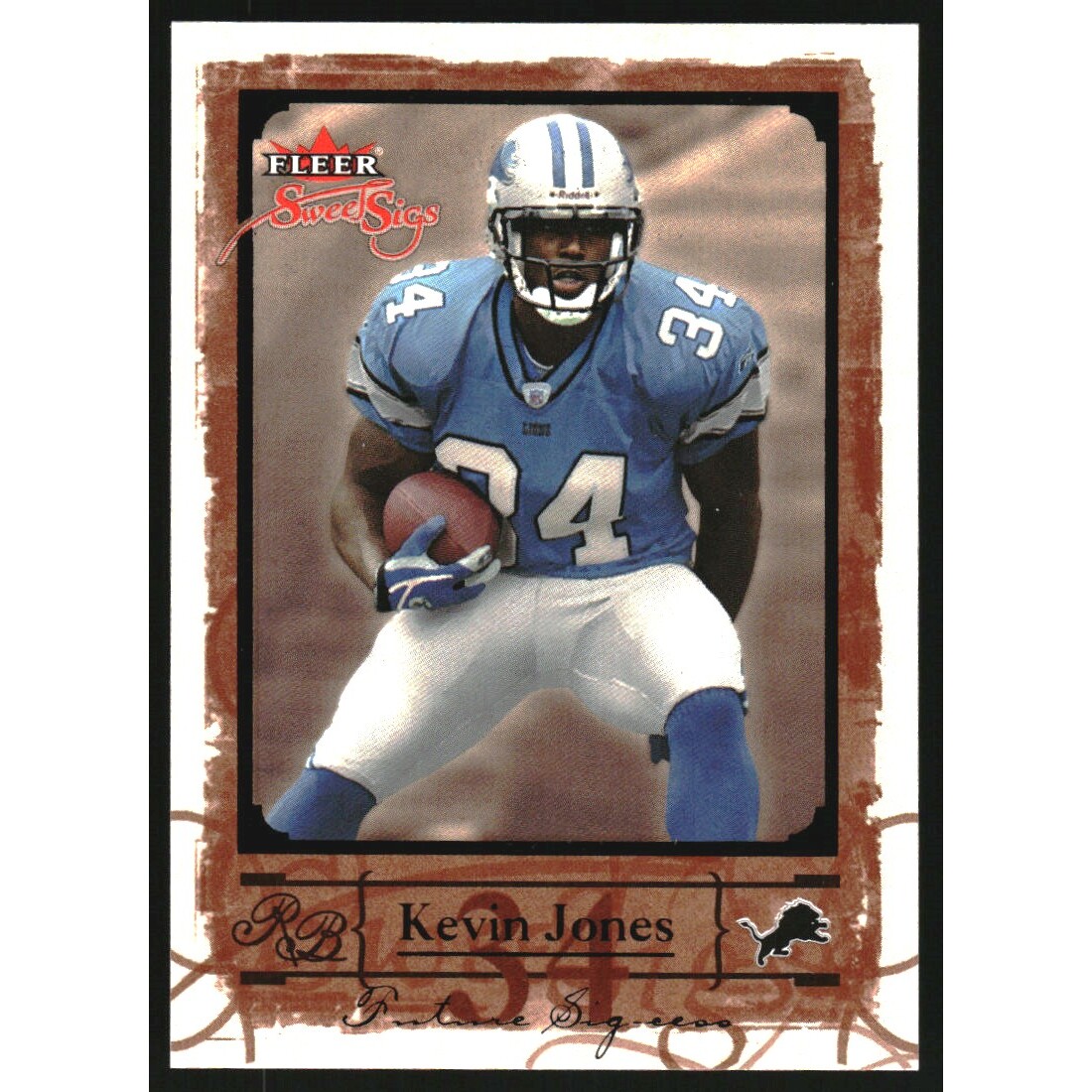 2004 Fleer Sweet Sigs Black #78 Kevin Jones/34