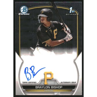 2023 Bowman Chrome Prospect Autographs #CPABB Braylon Bishop